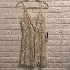 Macy’s Speechless lace cocktail dress, size M